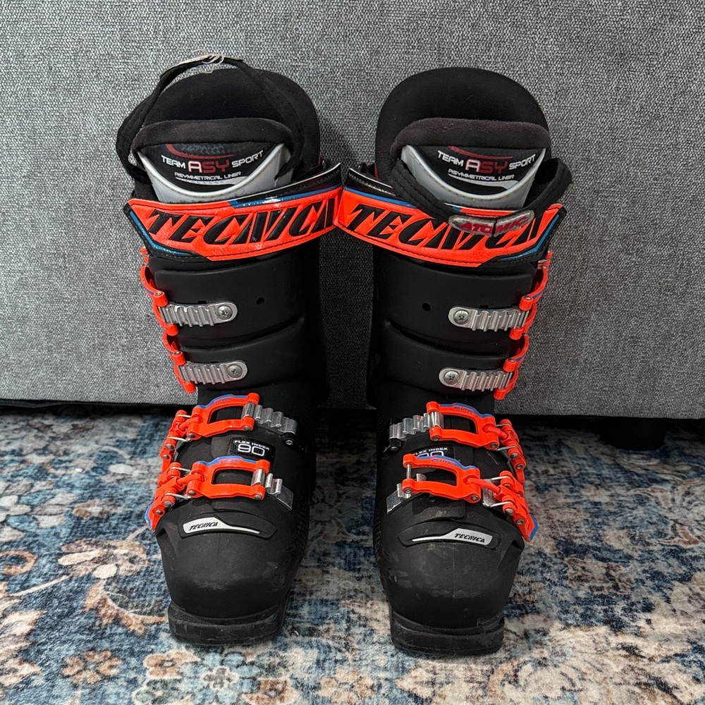 Tecnica Black and Red Performance Ski Boots